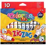 Фломастеры Colorino Zig Zag 10шт