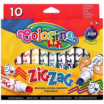 Фломастери Colorino Zig Zag 10шт - купити, ціни на Auchan - фото 1