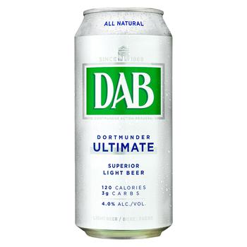 Пиво DAB Ultimate Light светлое 4% 0,44л