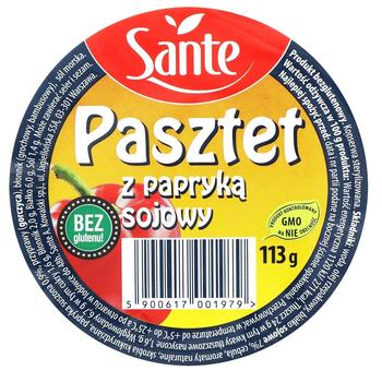 Паштет Sante соєвий з паприкою 113г - купити, ціни на ULTRAMARKET - фото 2