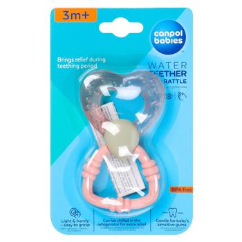 Canpol Babies Wand Water Teether with Rattle Pink - buy, prices for NOVUS - photo 1