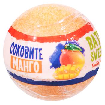 Бомбочка для ванн Аква Шайн Bath Sweets Сочное манго 100г