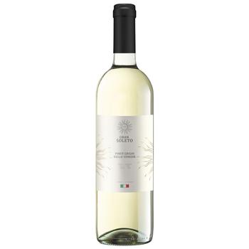 Gran Soleto Pinot Grigio Delle Venezie White Dry Wine 12% 0.75l - buy, prices for ULTRAMARKET - photo 1