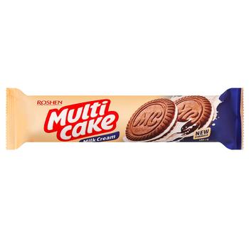 Печиво Roshen Multicake з молочно-кремовою начинкою 180г - купити, ціни на Торба - фото 1