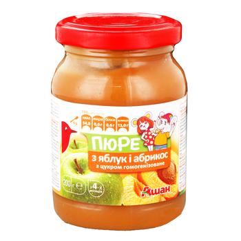 Auchan puree of apples and apricot with sugar for children from 4 months 200g - buy, prices for - photo 6