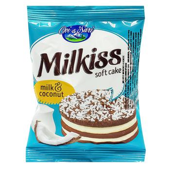 Пирожное Milkiss Молоко и кокос 50г - купить, цены на КОСМОС - фото 1