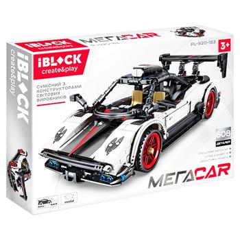 Игрушка Конструктор Iblock Megacar Машинка 4 вида 8шт - купить, цены на - фото 1