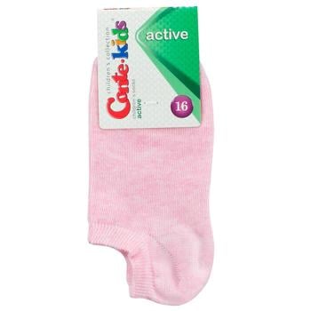 Носки Conte Kids Active детские ультракороткие светло-розовые размер 16 - купить, цены на МегаМаркет - фото 1