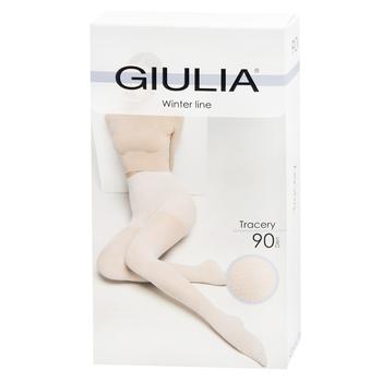 Колготи жіночі Giulia Tracery 90 Den р.4 Powder Puff - купити, ціни на - фото 3