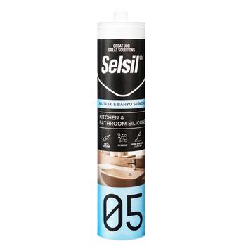 Selsil Clear Silicone Sealant for Shower Enclosures 280ml