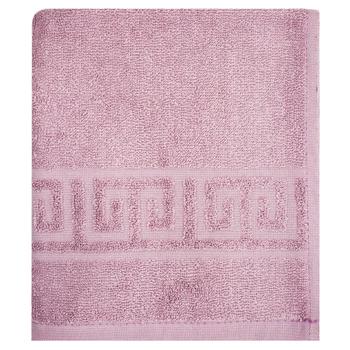 Home Line Border Lilac Terry Towel 40x70cm - buy, prices for MegaMarket - photo 1