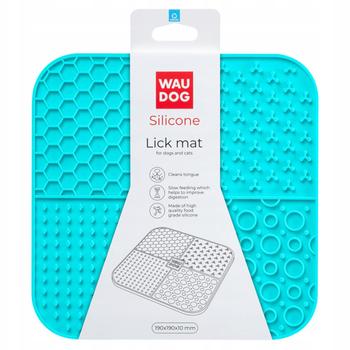 Waudog Lick Mat 190х190х10mm Light Blue