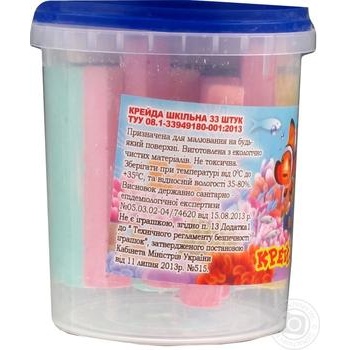 Set of Multi-colored Chalk 33pcs - buy, prices for Auchan - photo 2