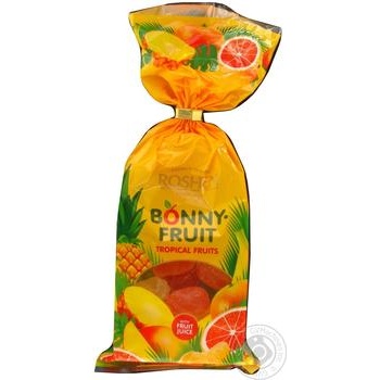 Конфеты Roshen Bonny-Fruit Тропические фрукты желейные неглазированные 250г купить, цены на МегаМаркет - фото 1