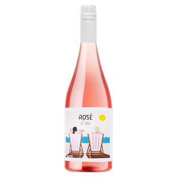 Rose d'ete Pays d'Oc Rose Dry WIne 12.5% 0.75l - buy, prices for NOVUS - photo 1