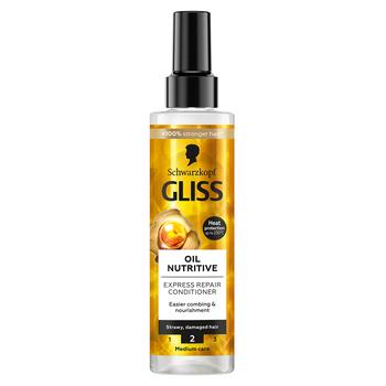 Gliss Kur Oil Nutritive With Beauty Oils For long Prone To Split Ends Hair Express-Conditioner 200ml - buy, prices for - photo 4