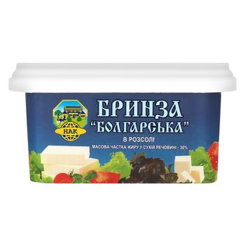 Сыр НАК Брынза болгарская в рассоле 310г 30% - купить, цены на Таврия В - фото 1