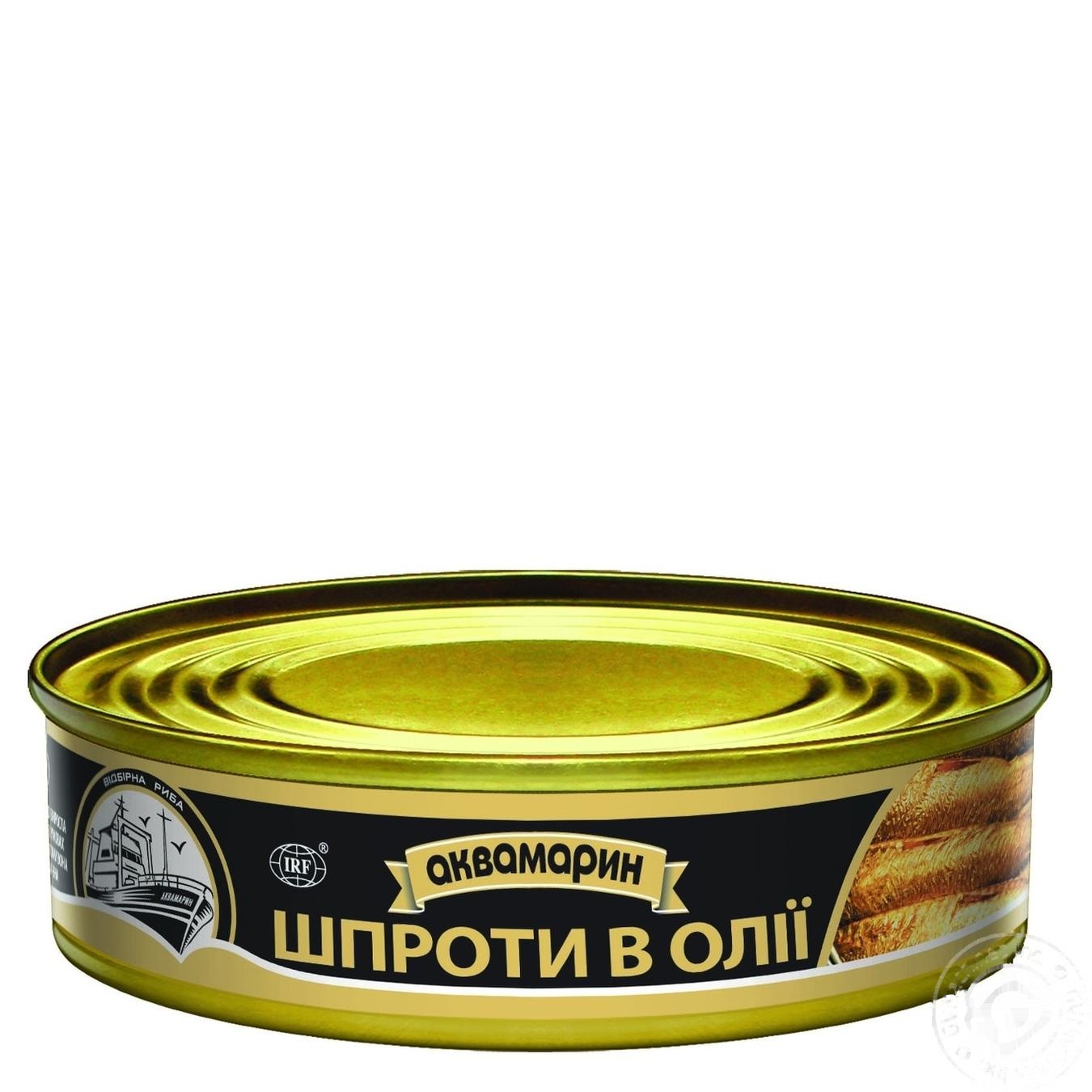 

Шпроты Аквамарин в масле 150г