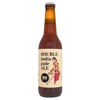 Пиво SD Brewery Double India Pale Ale нефильтрованное верхового брожения 8,5% 0,33л - купить, цены на КОСМОС - фото 1