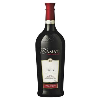 Вино D'Amati Negroamaro Merlot Puglia сухое красное 13% 1л - купить, цены на - фото 1