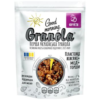 Гранола Good Morning, Granola с сухофруктами 330г - купить, цены на КОСМОС - фото 1