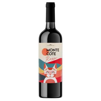 Вино Cotnar Monte Cote Rosso червоне напівсолодке 0.75л - купити, ціни на MasterZoo - фото 1