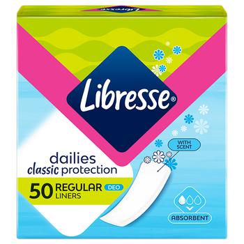 Прокладки ежедневные Libresse Classic Protection Deo 50шт