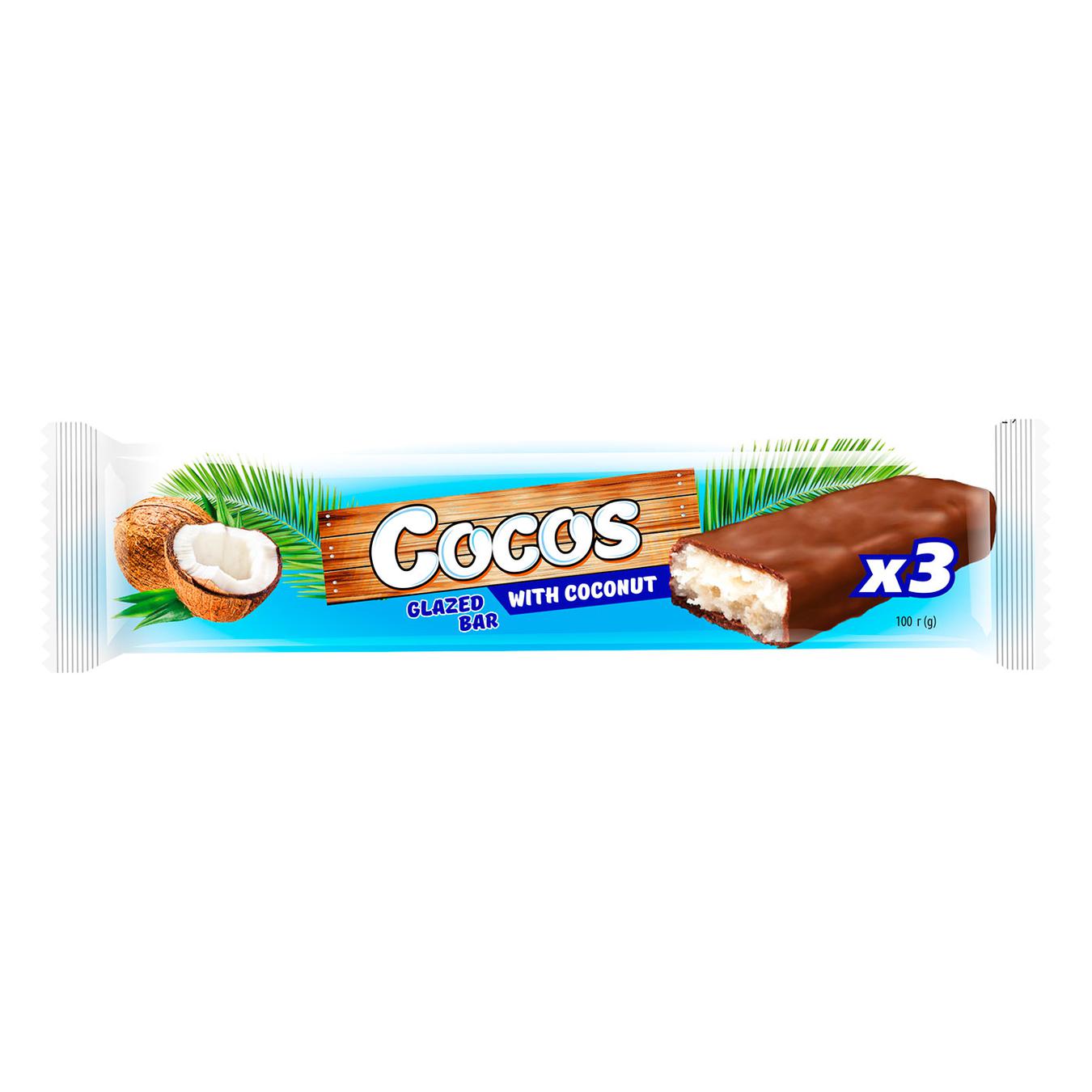 

Батончик Vale Cocos на основі кокосової стружки глазурований 100г