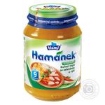 Пюре Hamanek куриное рагу с рисом и кусочками овощ 190г