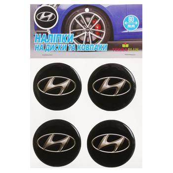 TerraPlus Hyundai Label Sticker for Hubcaps and Rims 60mm - buy, prices for - photo 1