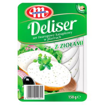 Mlekovita Deliser Creamy Cheese with Greens 150g - buy, prices for EKO Market - photo 1