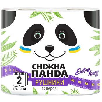 Полотенца бумажные Снежная Панда Extra Long 2шт - купить, цены на NOVUS - фото 3