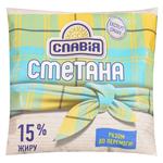 Сметана Славія 15% 350г