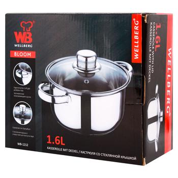 Bergner Pan with Lid 1.6l - buy, prices for Tavria V - photo 1