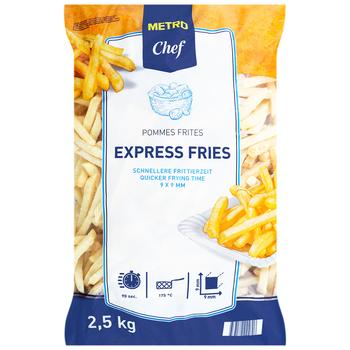 Картофель фри Metro Chef Экспресс 9х9мм 2,5кг