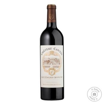 Вино Chateau Cantin St. Emilion Grand Cru червоне сухе 14.5% 0.75л - купити, ціни на ULTRAMARKET - фото 1