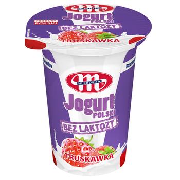 Mlekovita lactose free strawberries yogurt 310g