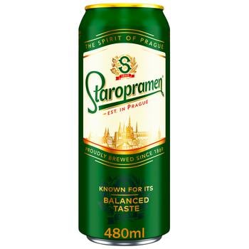 Staropramen Light Beer 4.2% 0.48l - buy, prices for COSMOS - photo 1