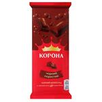 Шоколад чорний Корона пористий 80г