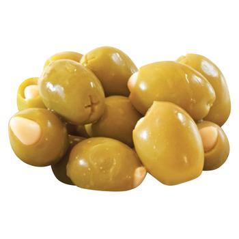 Ollivellas Halkidiki Green Olives Stuffed with Almonds 3kg - buy, prices for WINETIME - photo 1