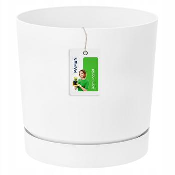 Горшок для цветов Prosperplast Tubo белый 18см - купить, цены на Таврия В - фото 1