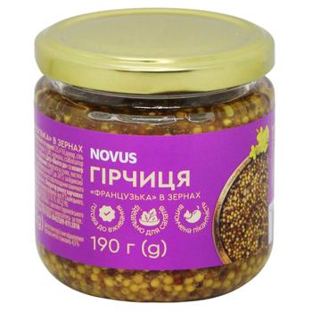 Novus French In Grains Mustard 190g - buy, prices for NOVUS - photo 1