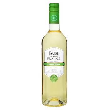Вино Brise de France Chardonnay біле сухе 12,5% 0,75л - купити, ціни на NOVUS - фото 1