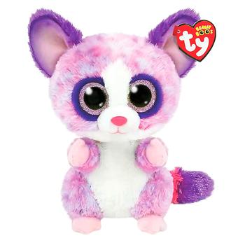 Іграшка м'яка TY Beanie Boos Рожевий лемур Becca 15см