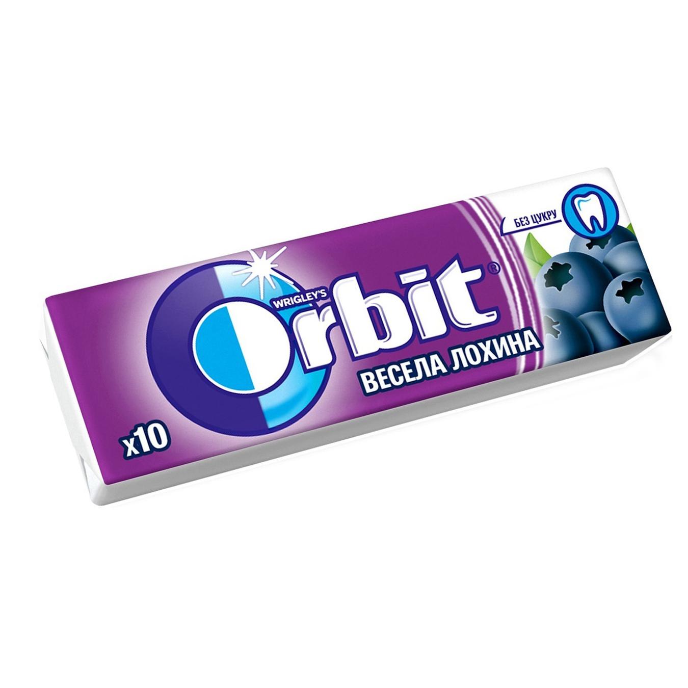 

Жевательная резинка Orbit Веселая Голубика 14г
