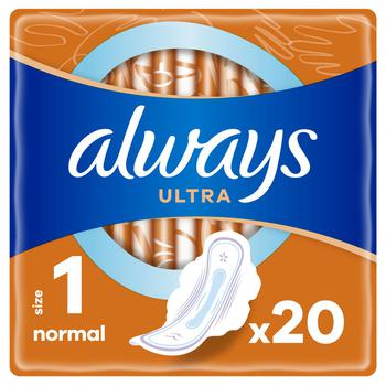 Прокладки гигиенические Always Ultra Normal 1 20шт - купить, цены на METRO - фото 1