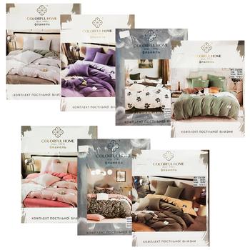 Colorful Home Flannel Bedding Set in Assortment - buy, prices for Vostorg - photo 1
