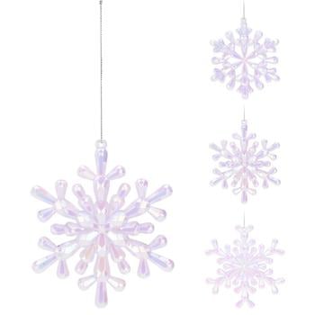 Koopman Snowflake Hanging Decoration 12cm White - buy, prices for NOVUS - photo 1