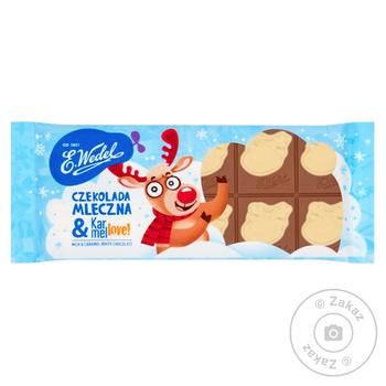 E. Wedel Milk and Caramel White Chocolate 90g - buy, prices for METRO - photo 1