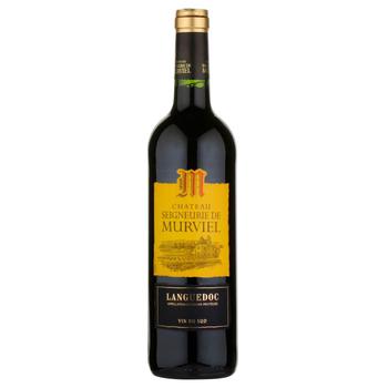 Вино Chateau Seigneurie Murviel красное 13.5% 0.75л - купить, цены на Auchan - фото 1